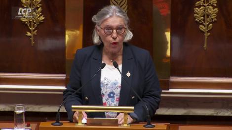 Nicole Dubre-Chirat dans l'hémicycle, le 10 juin 2025