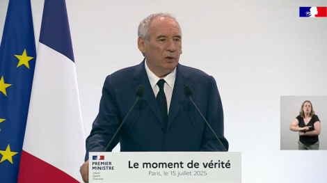 François Bayrou, le 15 juillet 2025. François Bayrou, le 15 juillet 2025.