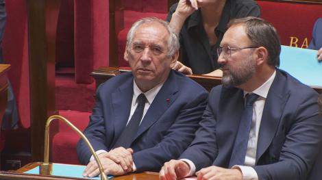 François Bayrou à l'Assemblée nationale, le 8 septembre 2025.