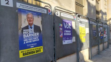 Michel Barnier est en tête au premier tour de la législative partielle à Paris