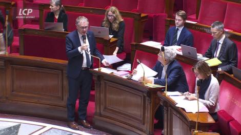 Hémicycle de l'Assemblée nationale, le 25 octobre 2025