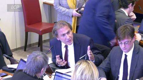 Le député socialiste Jérôme Guedj en commission des affaires sociales, le 27 octobre 2025.