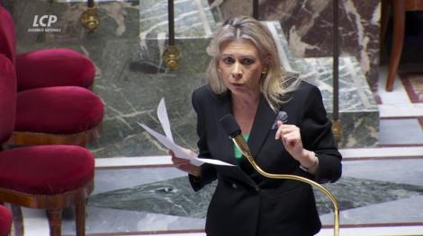 Sylvie Josserand dans l'hémicycle, le 30 octobre 2025