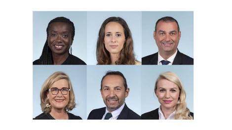 Les vice-présidents de l'Assemblée nationale.
