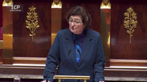 Colette Capdevielle dans l'hémicycle, le 12 décembre 2025