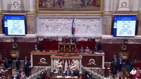 Hémicycle de l'Assemblée nationale, le 10 décembre 2025