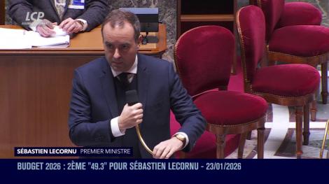 Sébastien Lecornu, le 23 janvier 2026.
