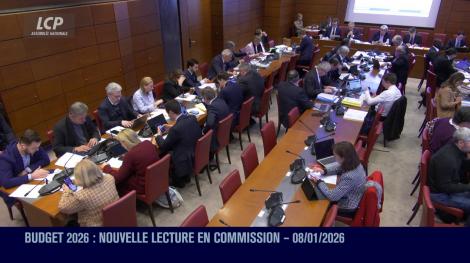 Commission des finances, le 8 janvier 2026