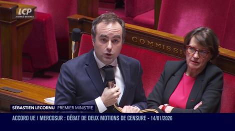 Le Premier ministre, Sébastien Lecornu, à l'Assemblée nationale le 14 janvier 2026.