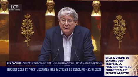 Eric Coquerel, le 23 janvier 2026.