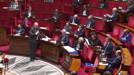 Hémicycle de l'Assemblée nationale, le 24 février 2026
