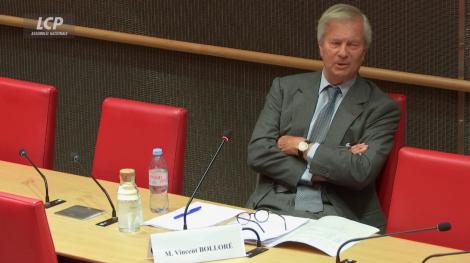 Vincent Bolloré auditionné par la commission d'enquête