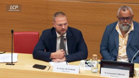 Nicolas Metzdorf et Emmanuel Tjibaou, le 1er juillet 2025.