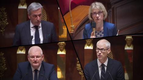 Philippe Vigier, Véronique Louwagie, Olivier Falorni, Franck Riester