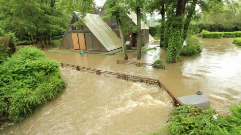 Une inondation dans l'Essonne en 2016 (© Wikimedia)