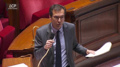 Jean-Pierre Farandou dans l'hémicycle, le 16 avril 2026