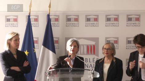 Laure Miller, Sandrine Rousseau, Annie Vidal et Gabrielle Cathala