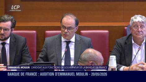 Emmanuel Moulin devant la commission des finances