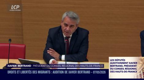 Xavier Bertrand à l'Assemblée nationale, le 7 mai 2026