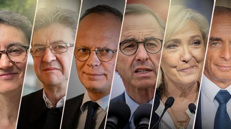 Présidentielle 2027, les candidats (montage LCP / Creative Commons CC0 1.0)