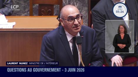 Laurent Nunez, le 3 juin 2026.