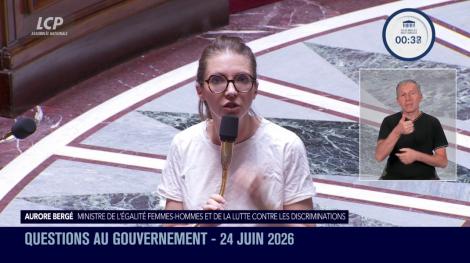 Aurore Bergé à l'Assemblée nationale, le 24 juin 2026 - LCP