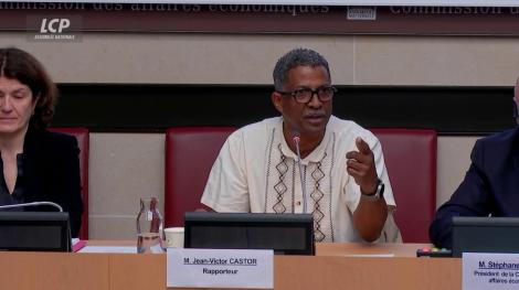 Le député de Guyane Jean-Victor Castor