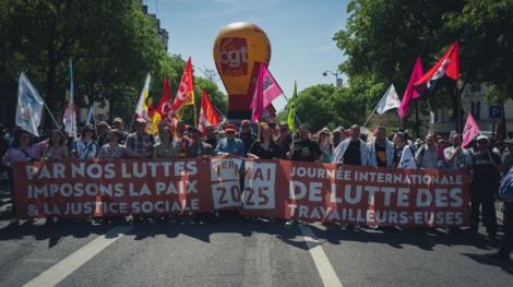 Manifestation à Paris, le 1er mai 2025.