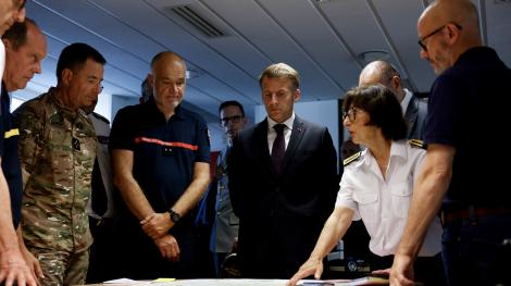 Emmanuel Macron à Bordeaux, le 27 juillet 2026.