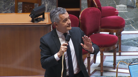 Gérald Darmanin dans l'hémicycle, le 2 juillet 2026