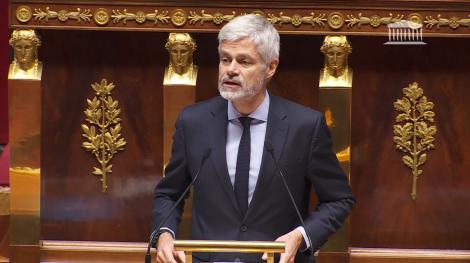 Laurent Wauquiez, le 3 février 2026, dans l'hémicycle de l'Assemblée nationale.