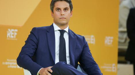 Gabriel Attal à la rentrée du Medef, le 27 août 2026.