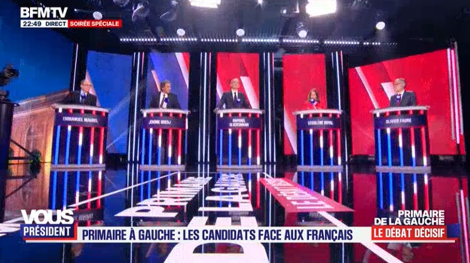 Dernier débat de la primaire socialiste, sur BFMTV.