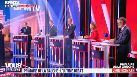Dernier débat de la primaire sociale-démocrate, sur BFMTV.