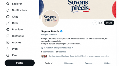 Le compte de fact-checking lancé par le gouvernement