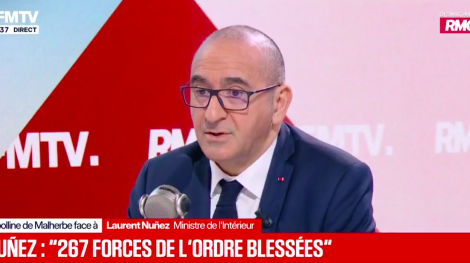 Le ministre Laurent Nunez le 26 octobre sur BFMTV.