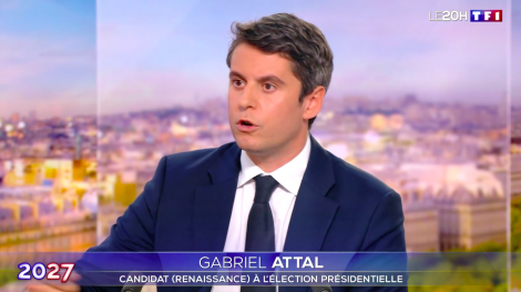 Gabriel Attal sur TF1 le 28 octobre 2026