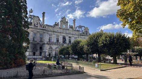 La mairie de Limoges, après l'incendie (© Lucas Destrem / Wikimedia)
