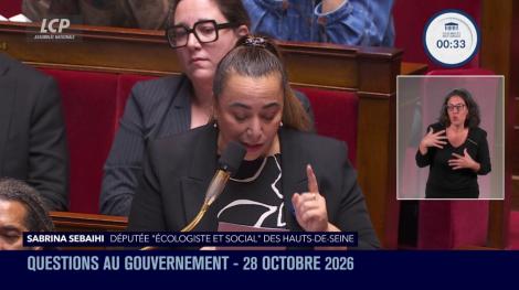 Sabrina Sebaihi, le 28 octobre 2026