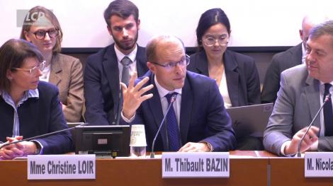 Thibault Bazin (DR) en commission des affaires sociales, le 16 octobre 2026