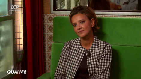 Najat Vallaud-Belkacem, invitée de Quai n8 sur LCP. 
