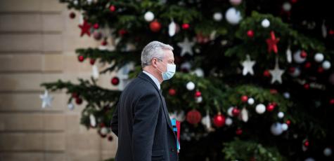 Bruno Le Maire après le conseil des ministres du 9 décembre (Hans Lucas via AFP)