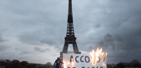 Une manifestation pour le climat à Paris