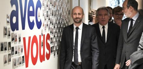 Stanislas Guérini, François Bayrou et Édouard Philippe (AFP)