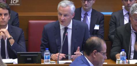 Bruno Le Maire en commission des finances