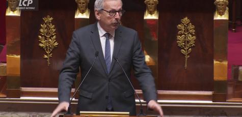Jean-René Cazeneuve, le 22 novembre 2023, à l'Assemblée nationale. LCP