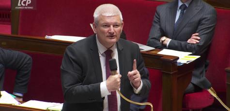Olivier Falorni dans l'hémicycle de l'Assemblée nationale, le 29 mai 2024