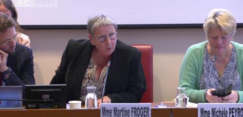 Martine Froger à l'Assemblée nationale, le 5 juin 2024.