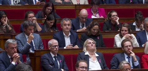 Hémicycle lors du discours de politique générale, le 1er octobre 2024
