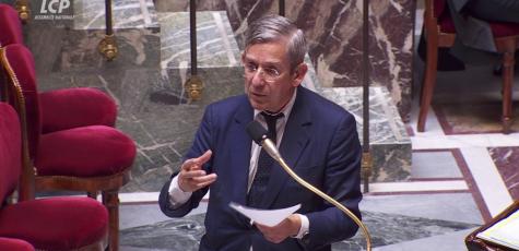 Charles de Courson dans l'hémicycle le 26 octobre 2024